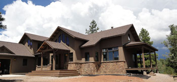 passive and active solar alternative residence near Durango, Colorado