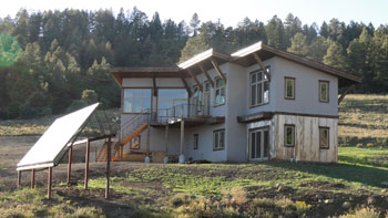 solar thermal collectors for in-floor heat plus domestic hot water near Pagosa Springs, Colorado