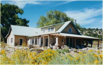 Holistic pumice-crete compound in La Madera, New Mexico