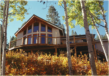 experimental passive solar straw bale house near Durango, Colorado